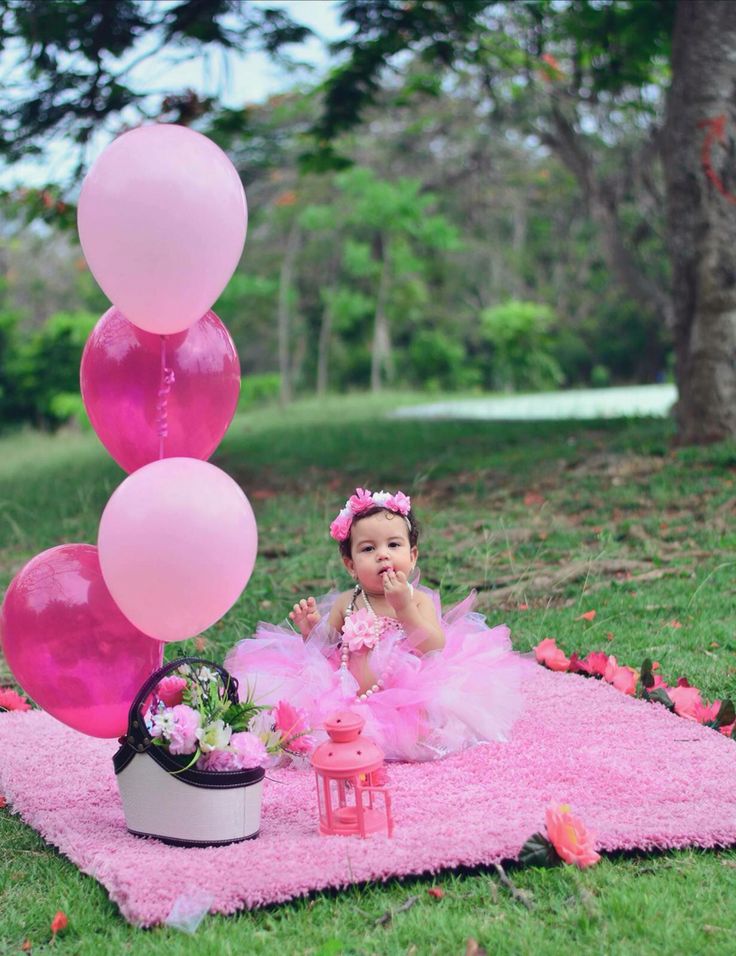 Baby portrait in soft pink setup
